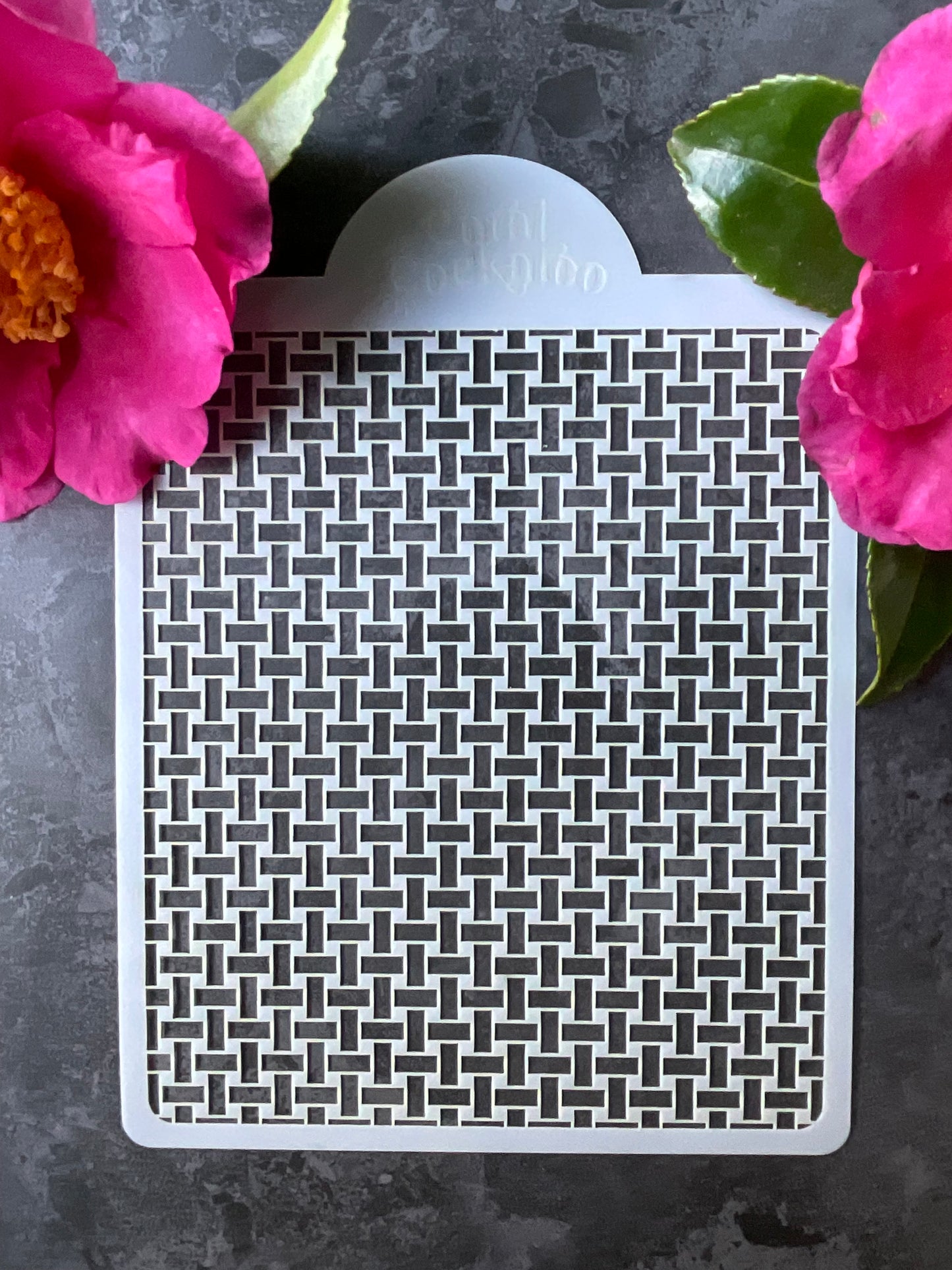 Basket Weave Stencil 004