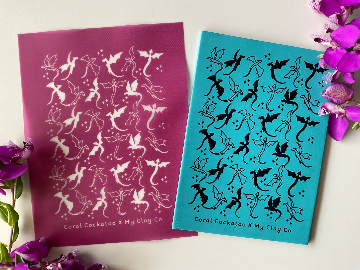 Dragon Flight Collab Silkscreen - My Clay Co X Coral Cockatoo