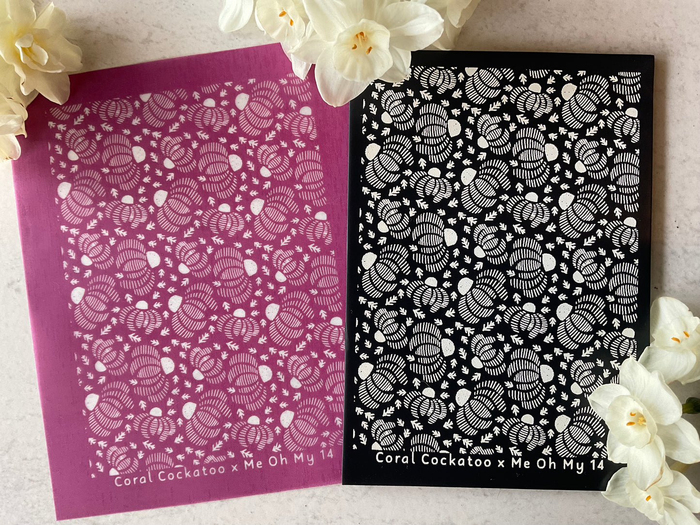 Striped Daisies Collab Silkscreen - Me Oh My Graphics x Coral Cockatoo 14