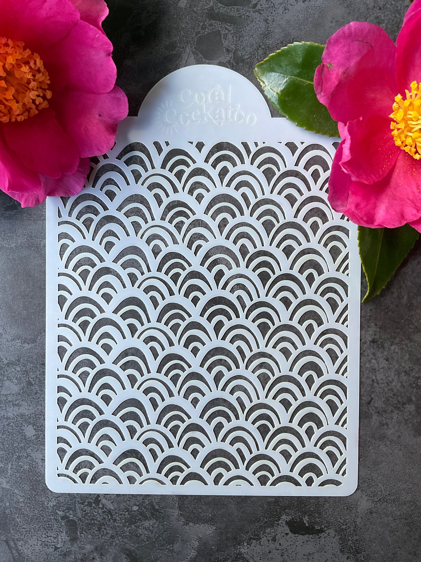 Mermaid Scales Stencil 040