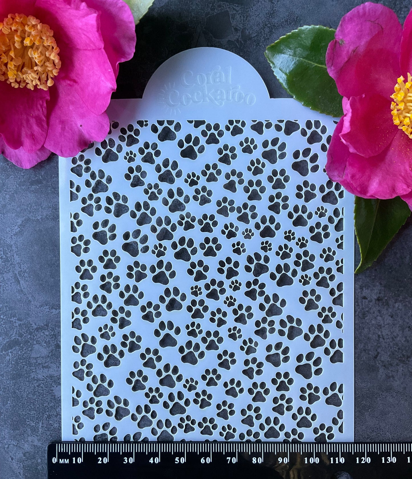 Mini Pawprints of Love Stencil 042