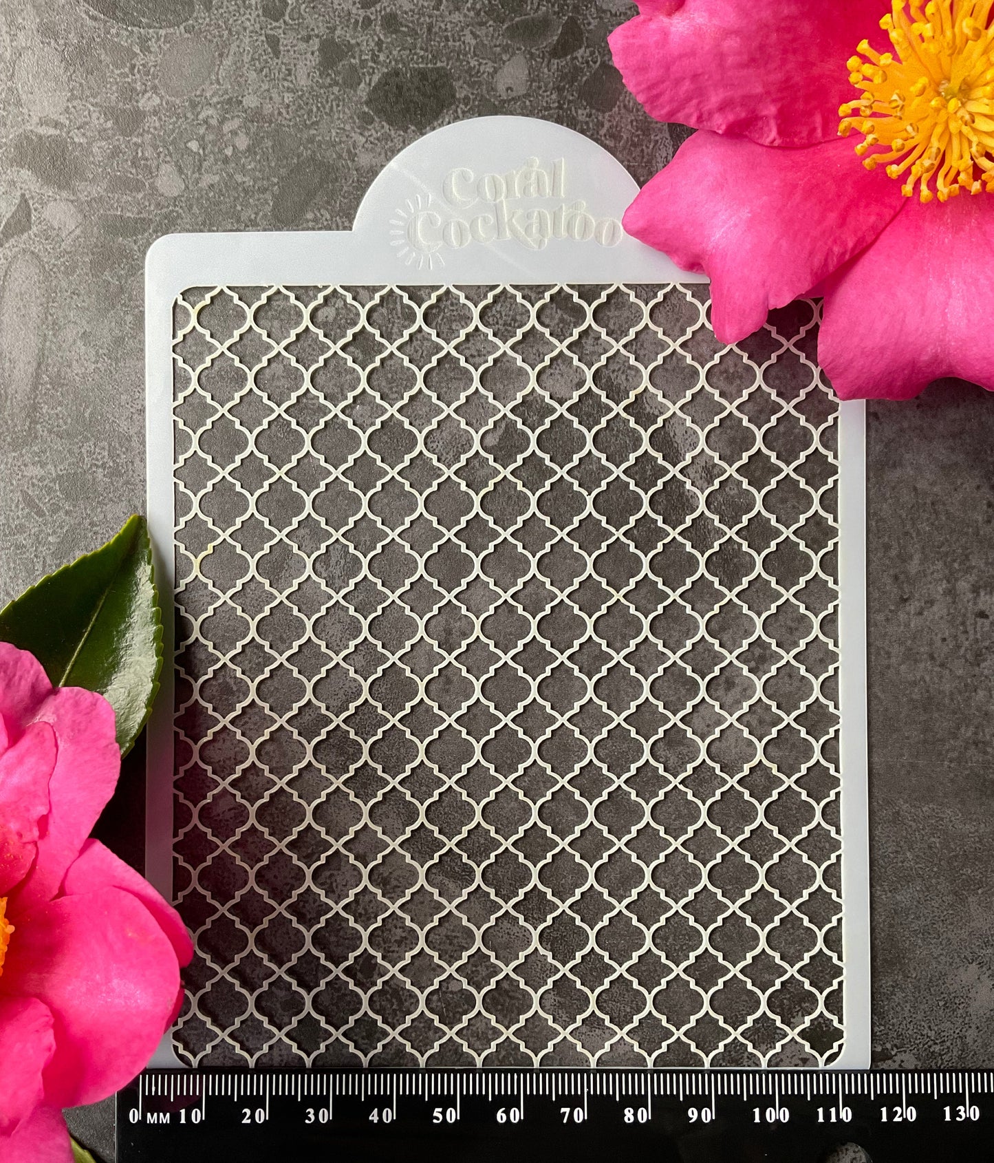 Mini Quatrefoil Stencil ST024