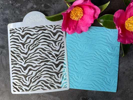 Tiger Stripes Stencil 038