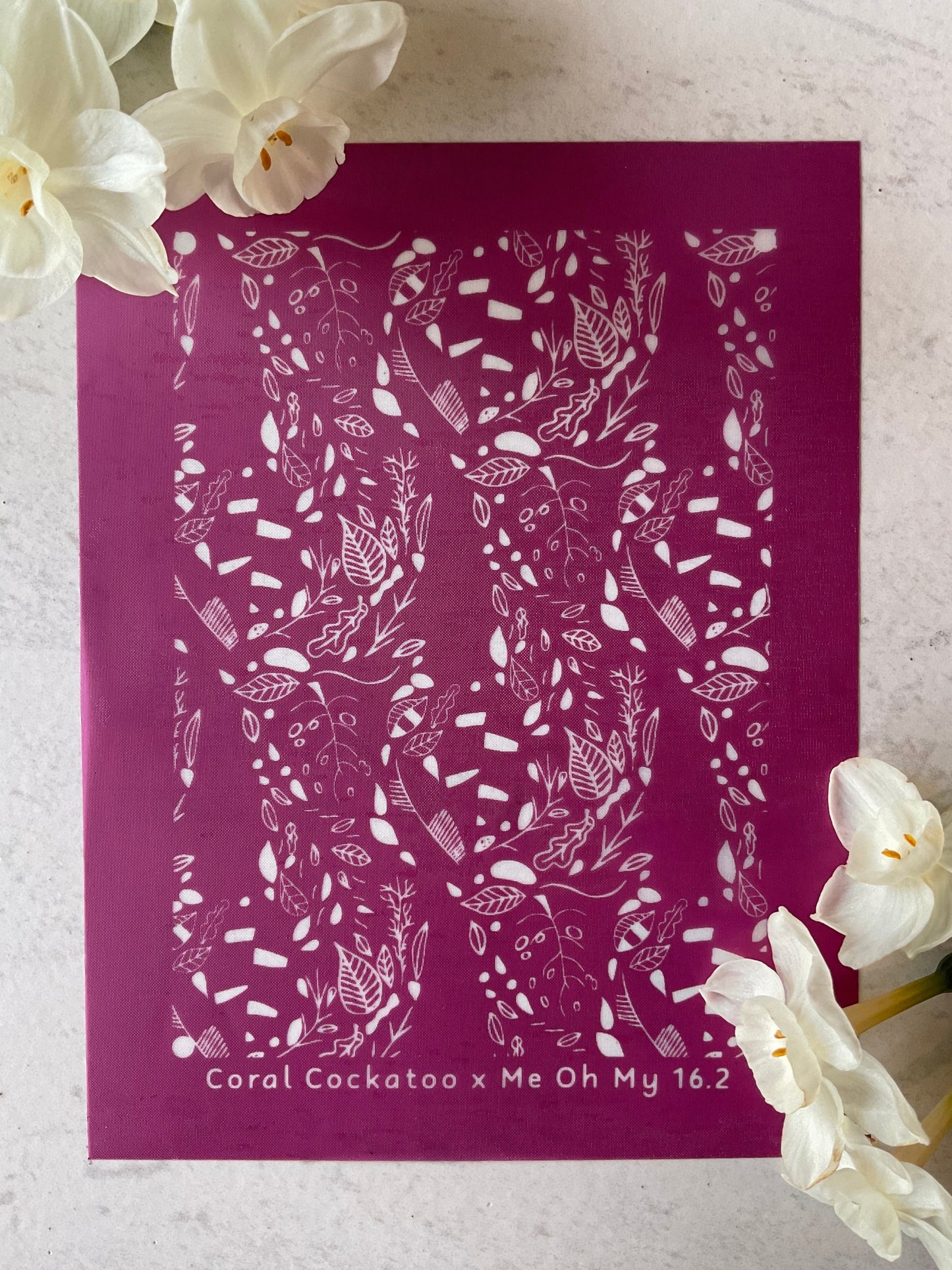 2 Part Jungle Garden Leaves Collab Silkscreen - Me Oh My Graphics x Coral Cockatoo 16