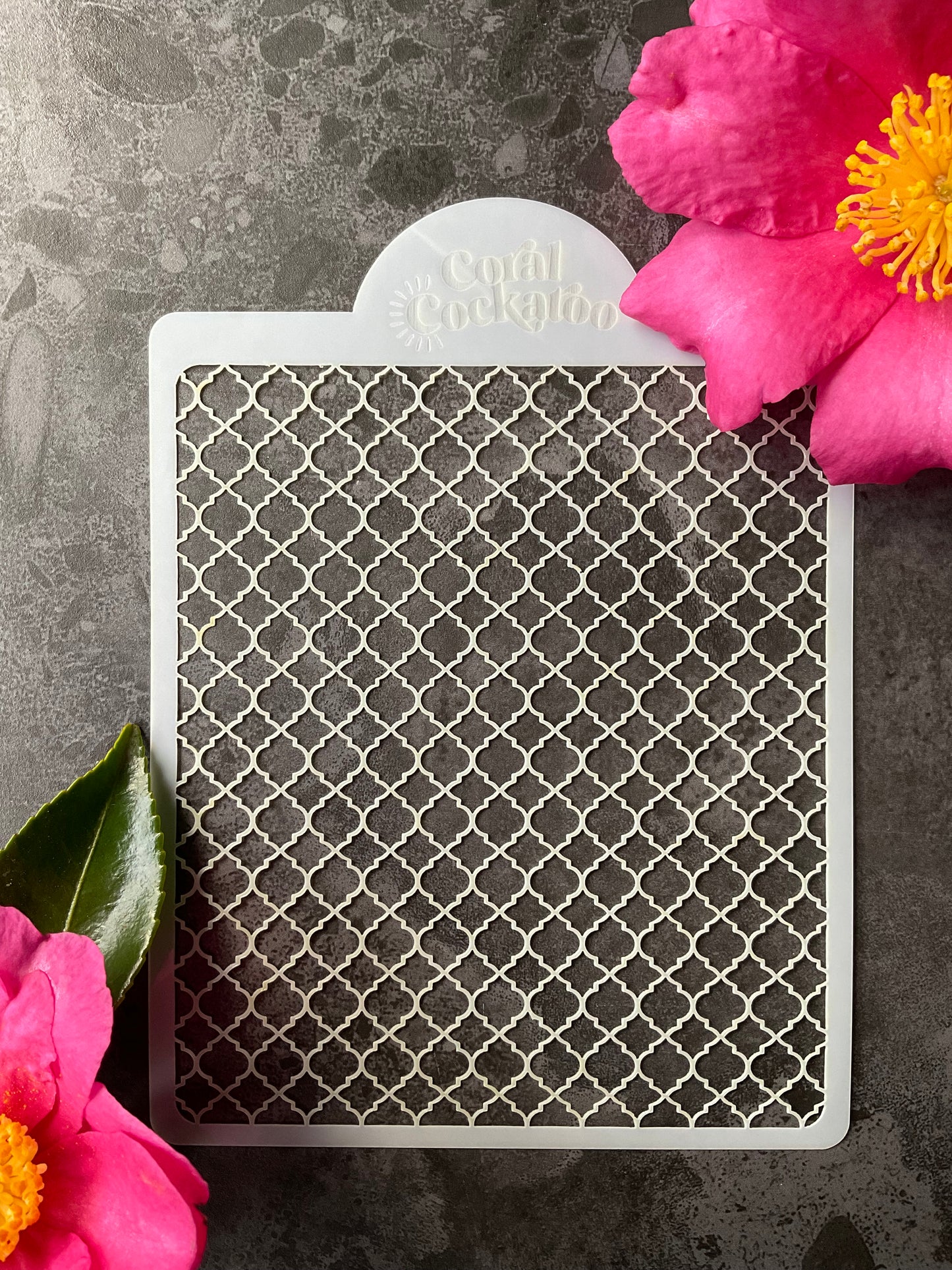 Mini Quatrefoil Stencil ST024