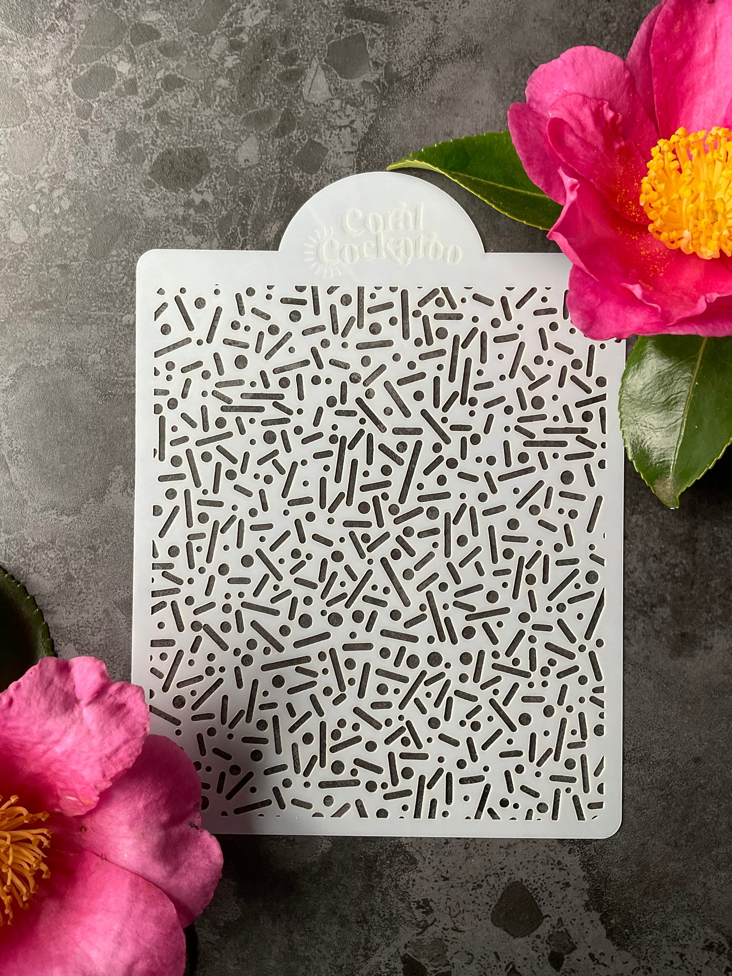 Micro Sprinkles Stencil 014