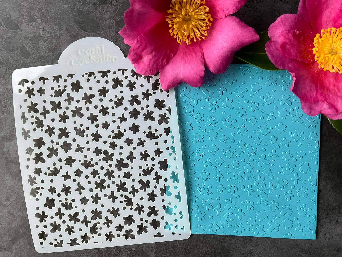 Ditsy Daisy Explosion Stencil 033
