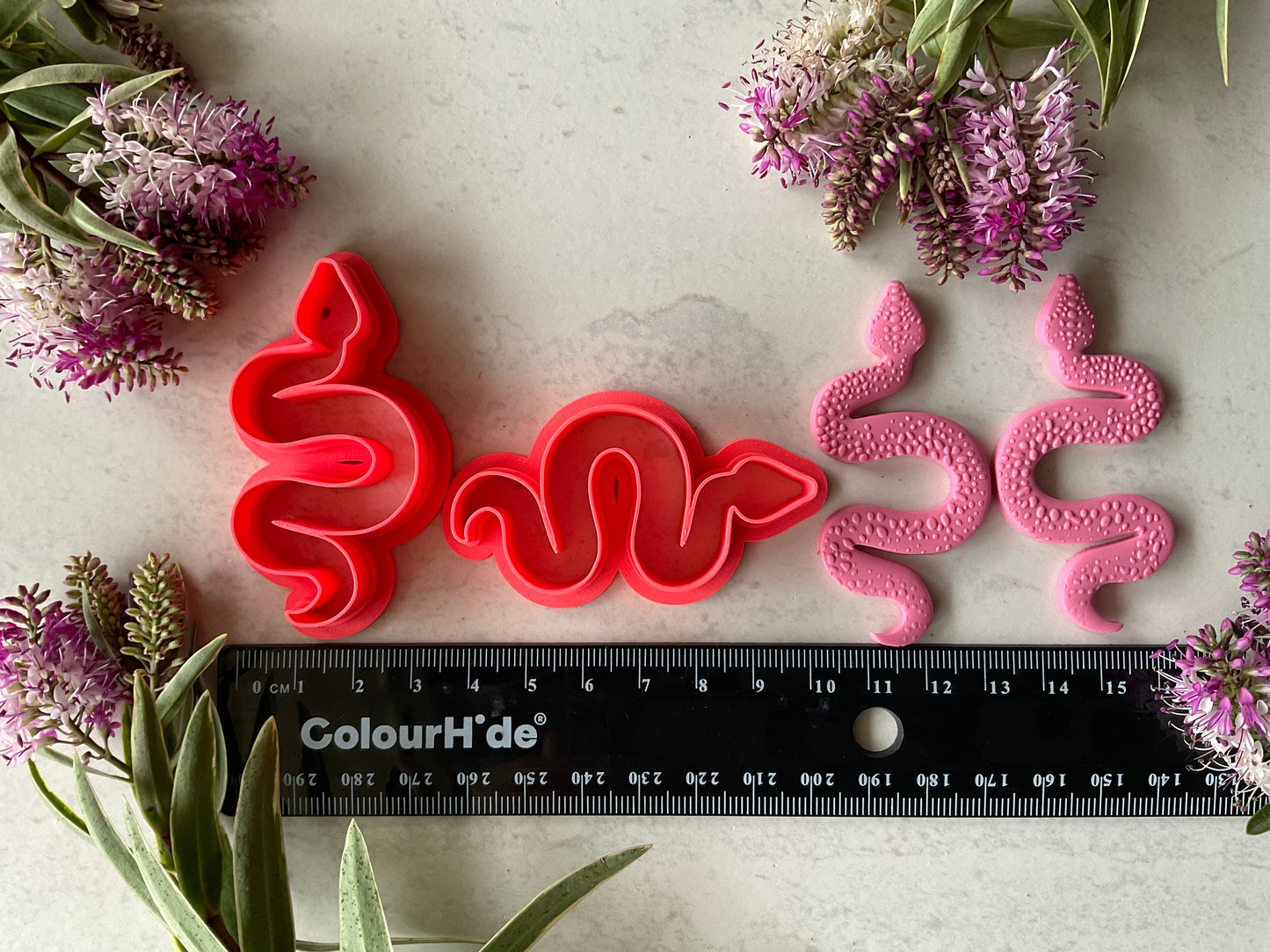 Patterned Snake Collab Texture Mat - My Clay Co X Coral Cockatoo