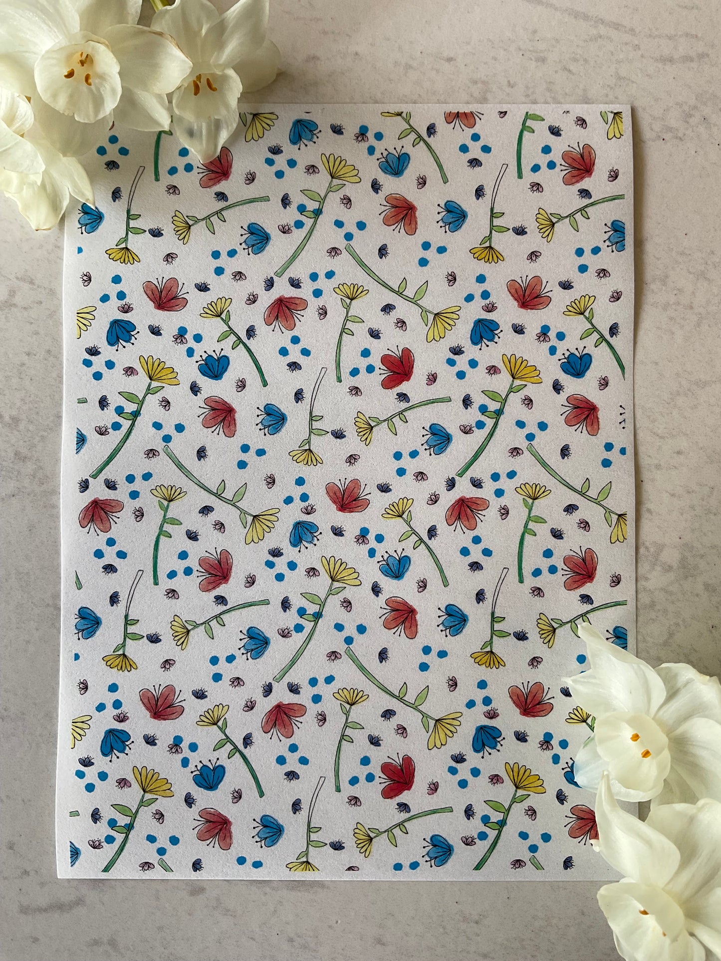 Spring is Here! Watercolour Florals Collab Colour Water Soluble Transfer - Me Oh My Graphics x Coral Cockatoo 17