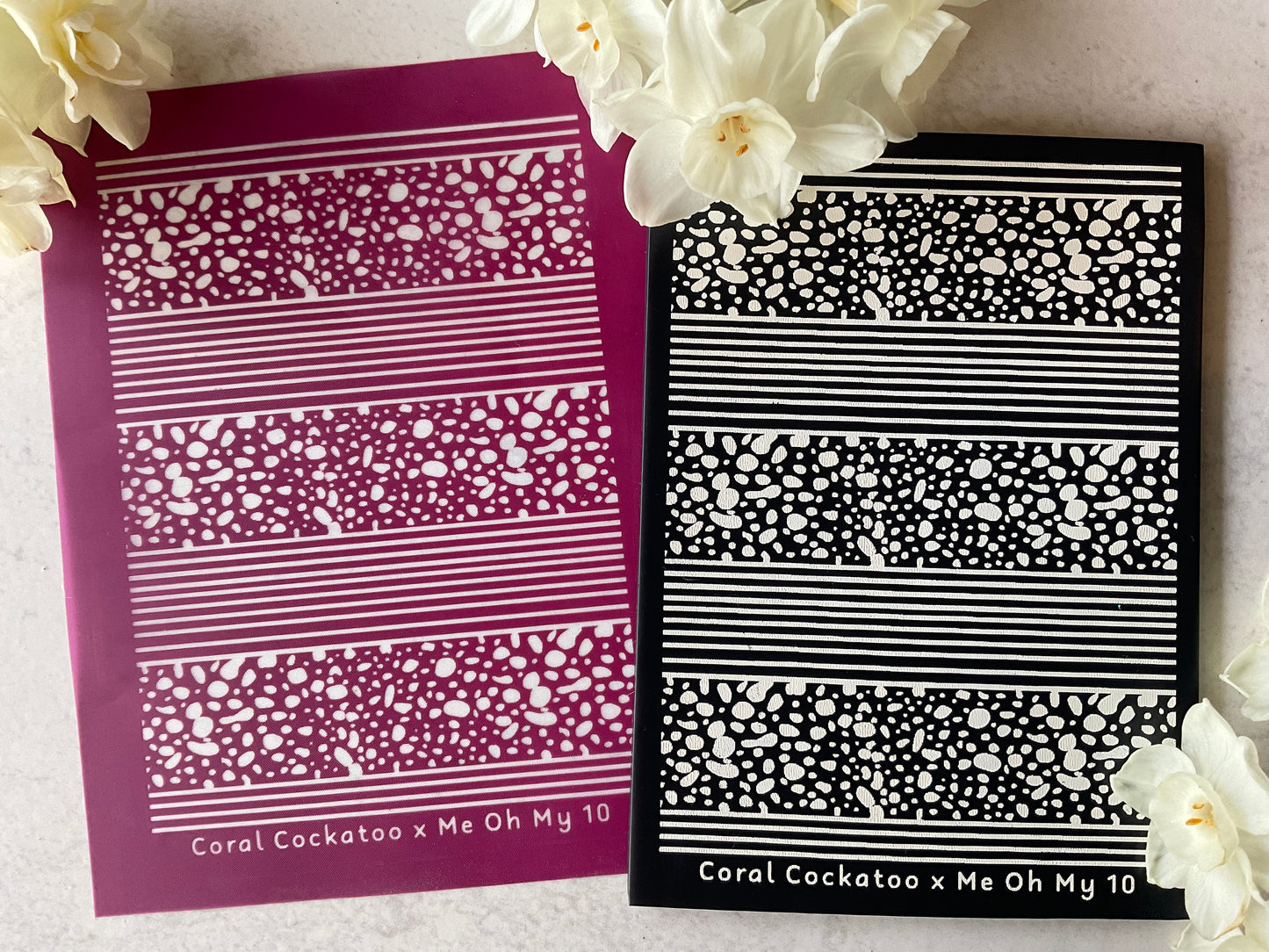 Stripes & Clashing Organic Pebbles Collab Silkscreen - Me Oh My Graphics x Coral Cockatoo 10