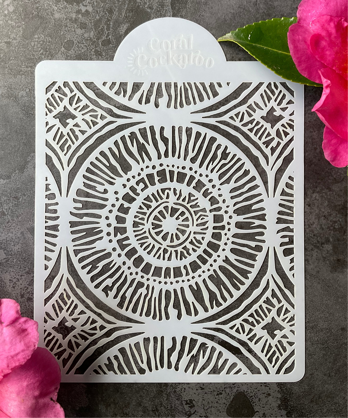 Iris Hippie Tye Dye Stencil 010