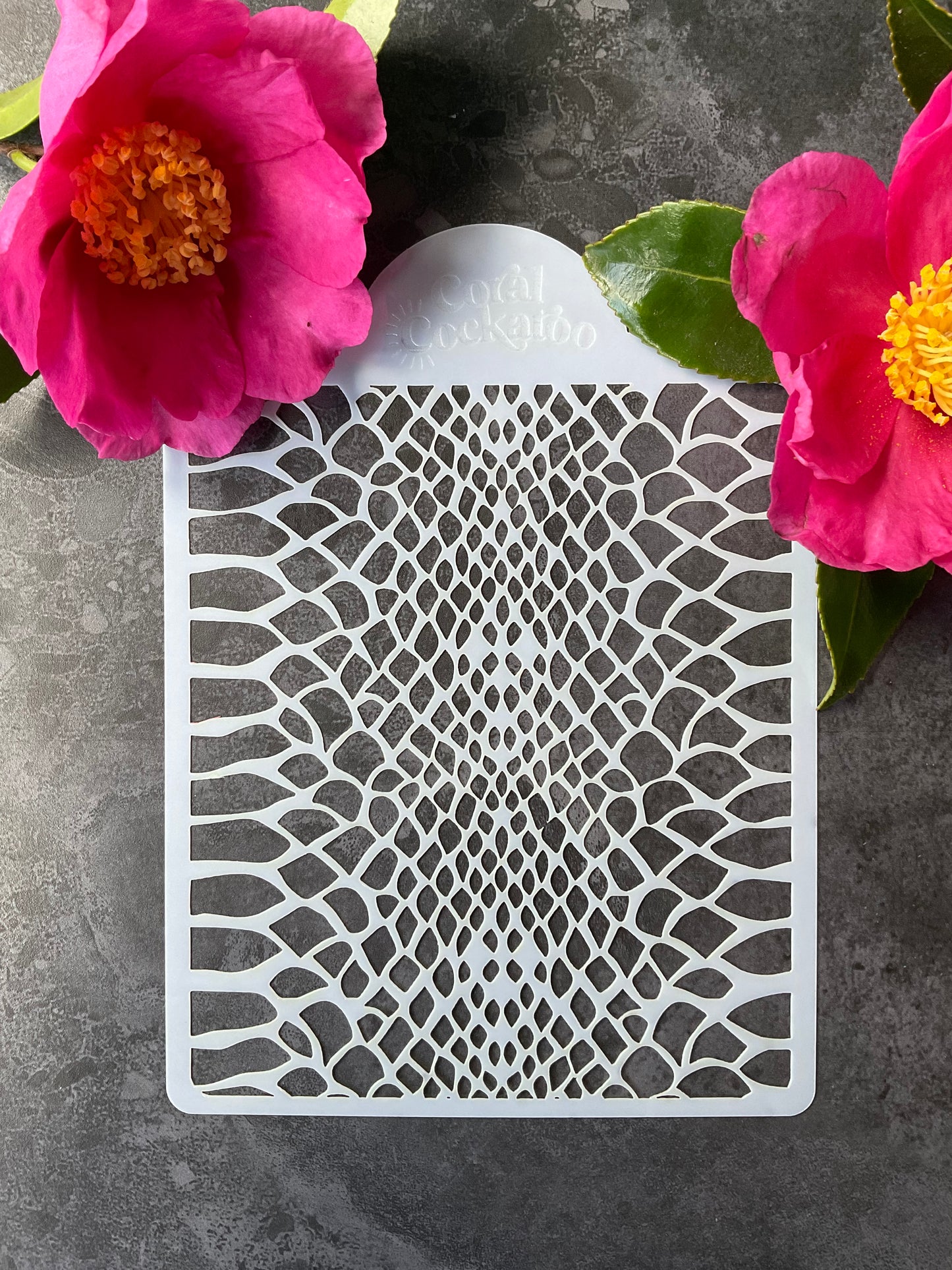 Python Snake Scales Stencil ST039