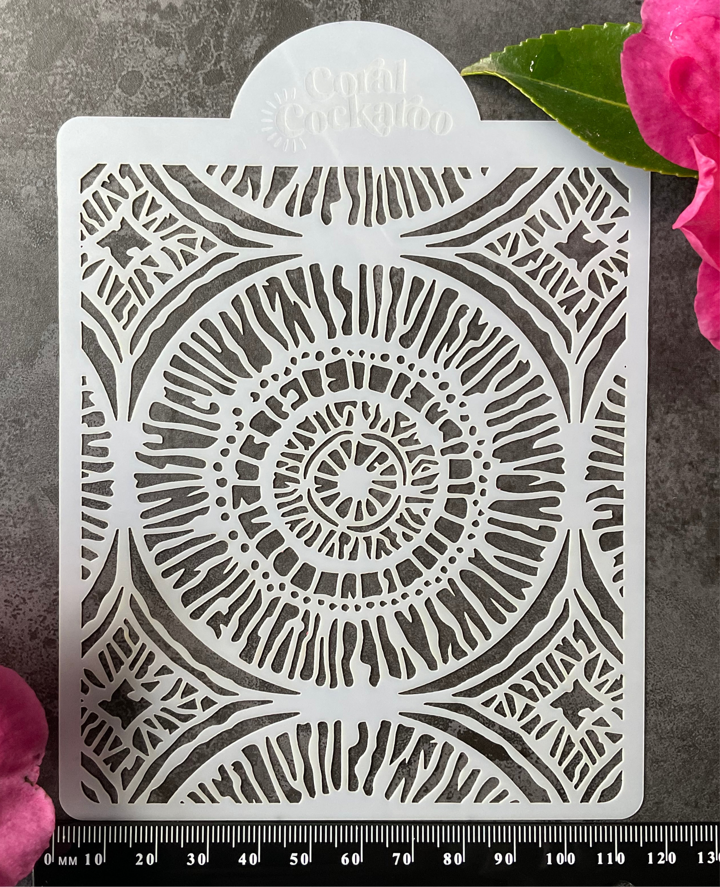 Iris Hippie Tye Dye Stencil 010