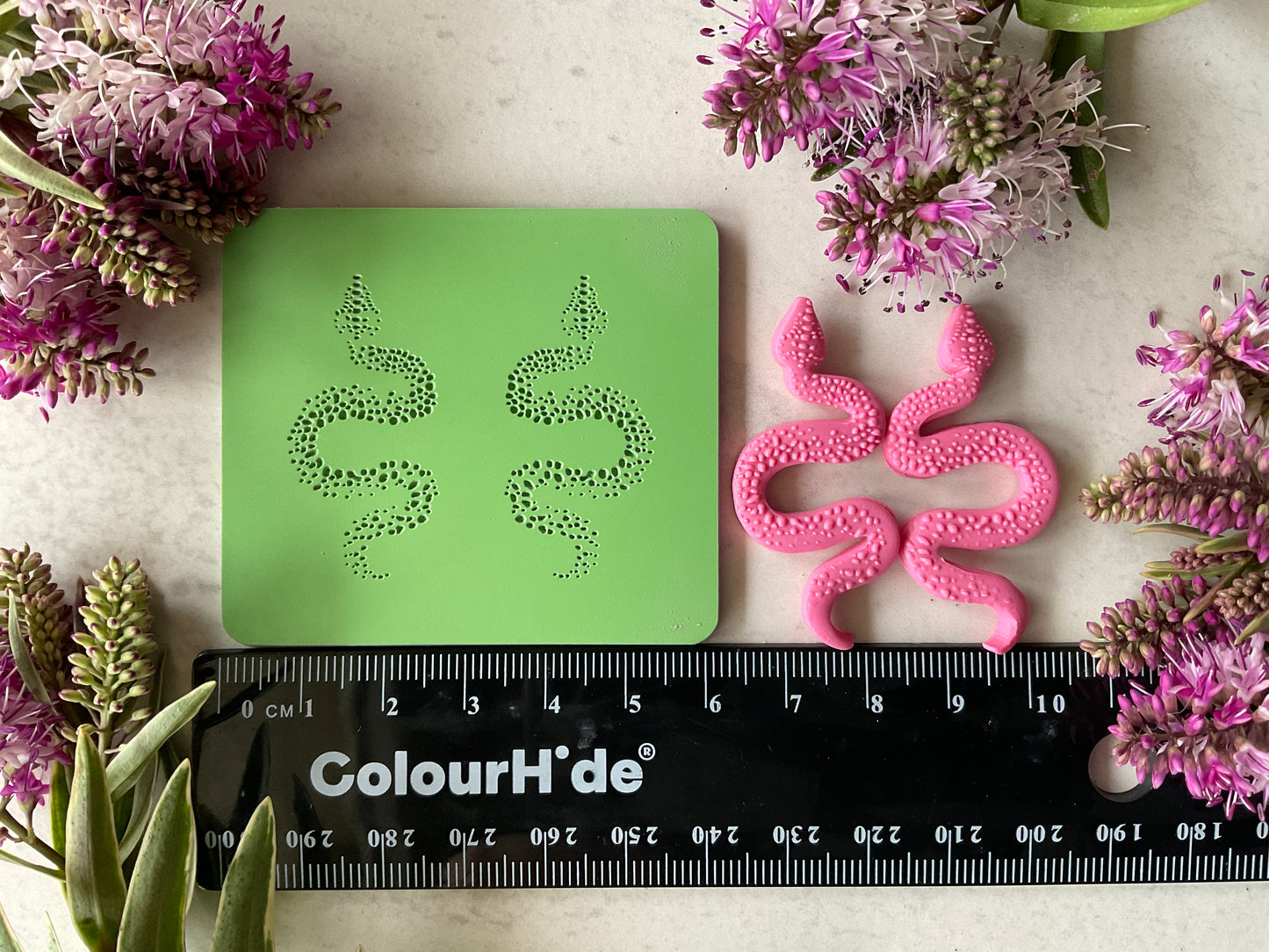 Patterned Snake Collab Texture Mat - My Clay Co X Coral Cockatoo