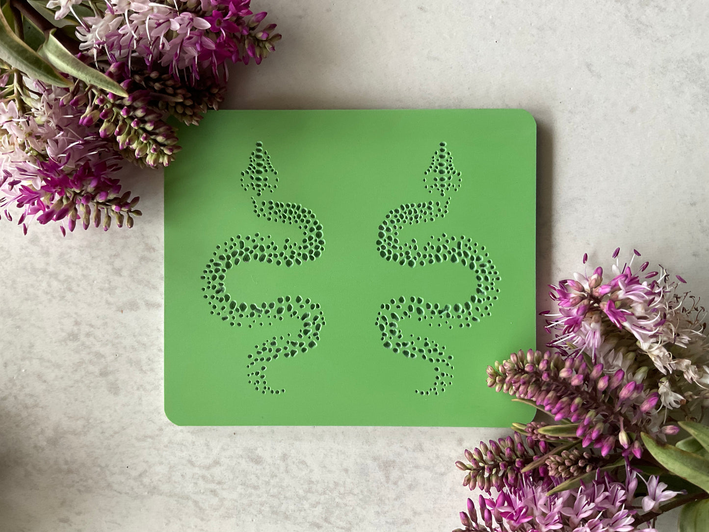Patterned Snake Collab Texture Mat - My Clay Co X Coral Cockatoo