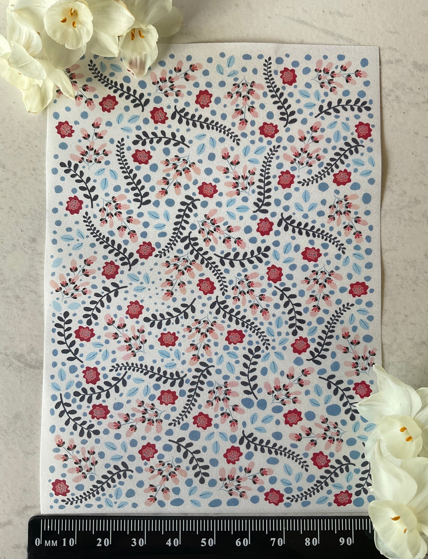 Intangible Florals Collab Colour Water Soluble Transfer - Me Oh My Graphics x Coral Cockatoo 11