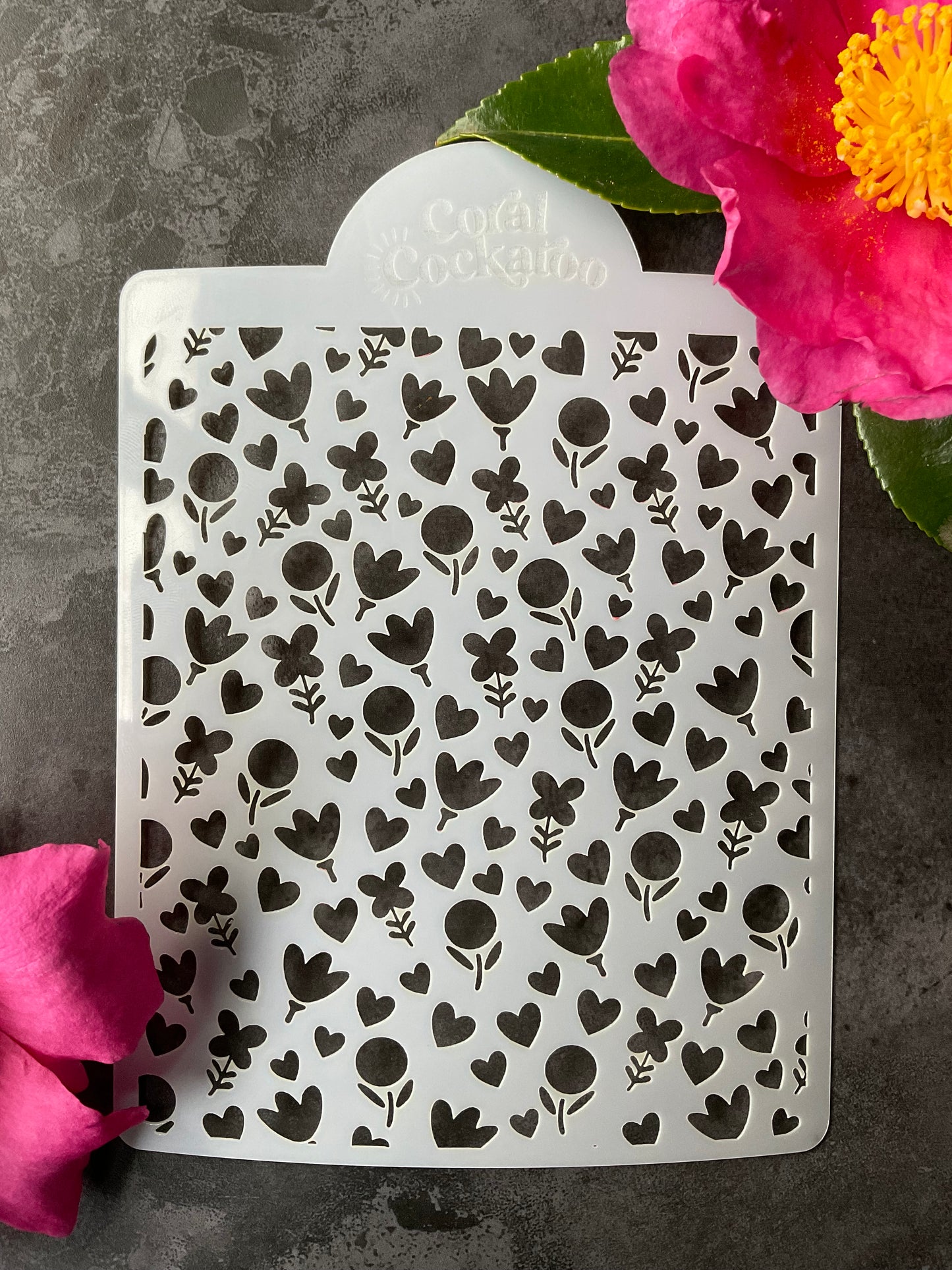 Spring Meadow Stencil 028