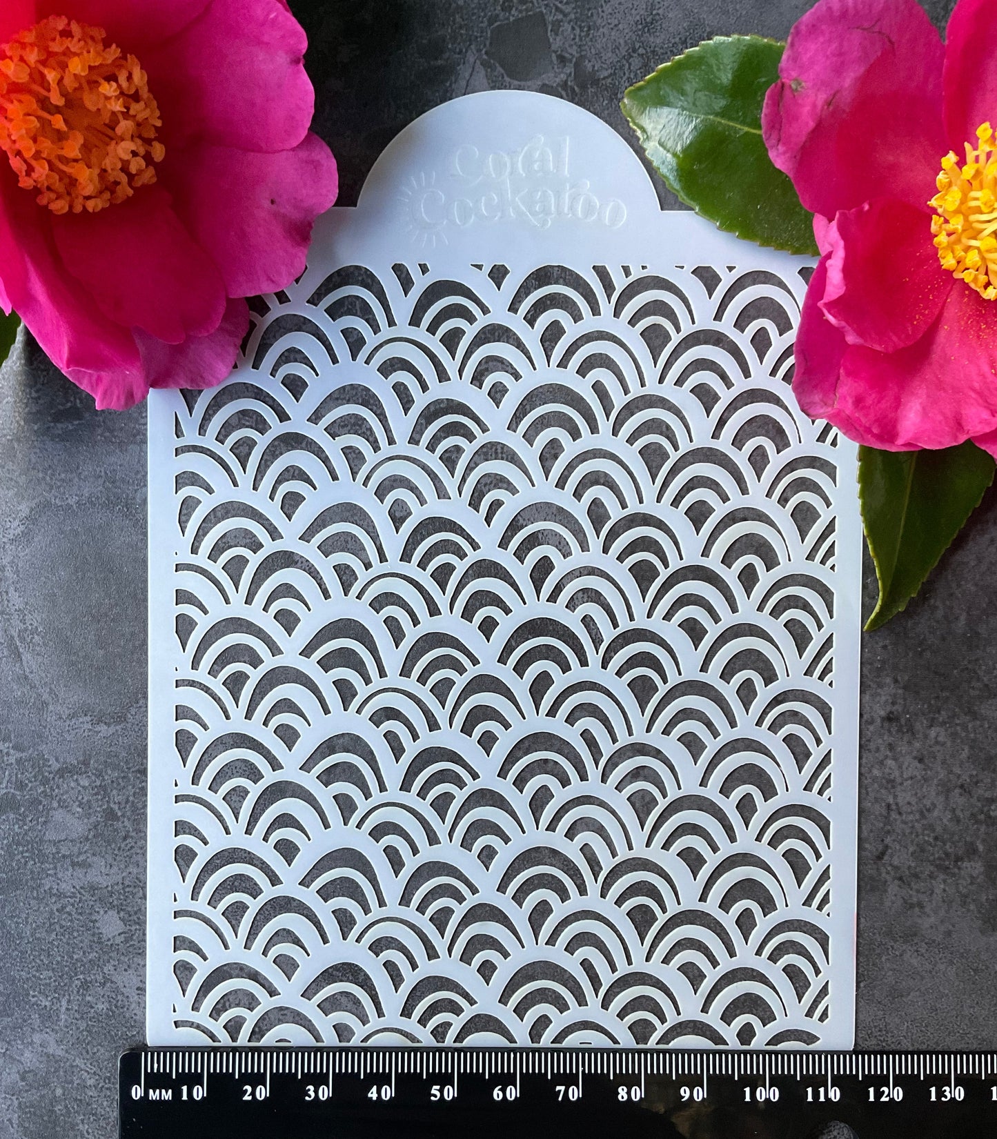 Mermaid Scales Stencil 040