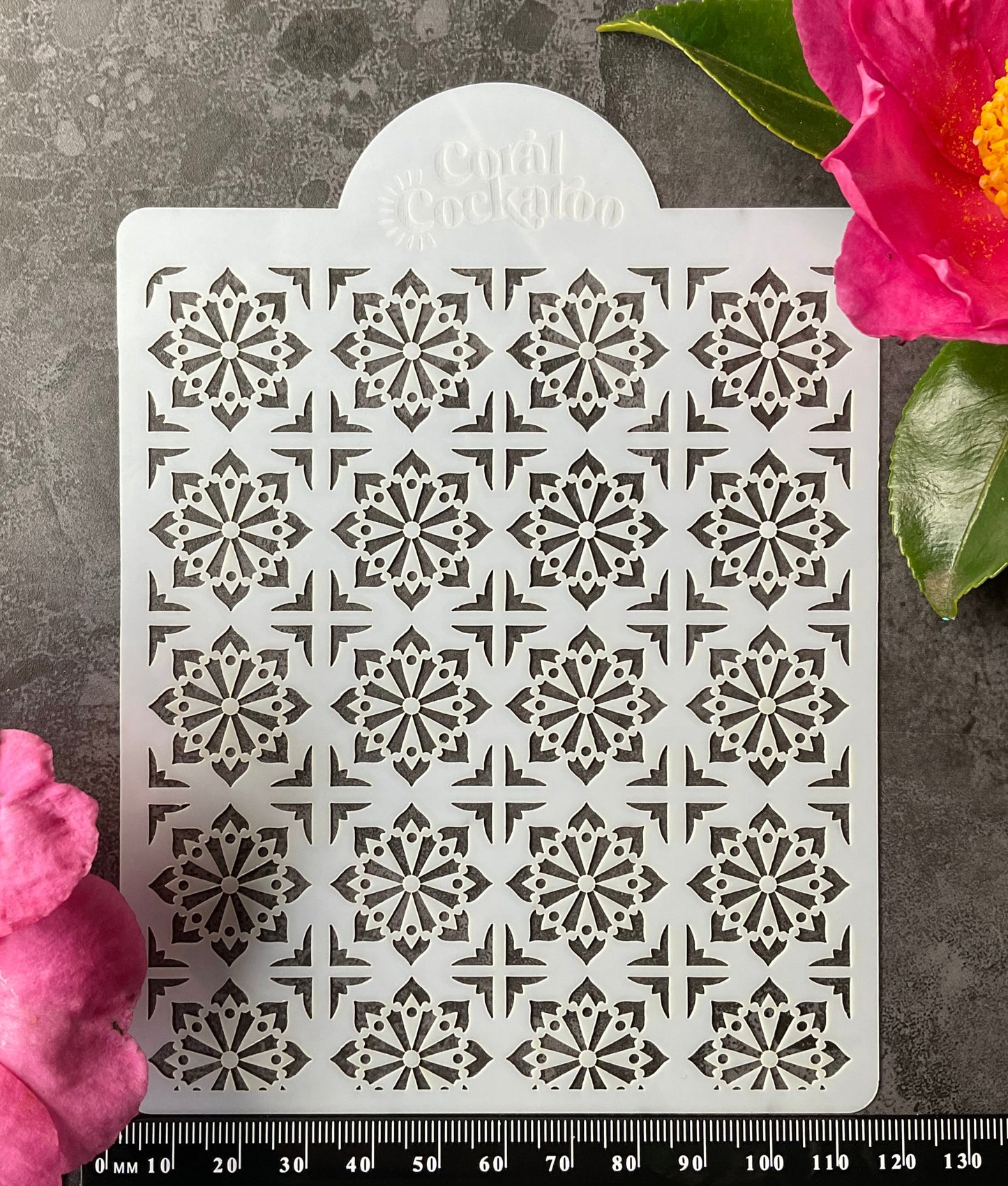 Boho Mandala Sun Tiles Stencil ST009