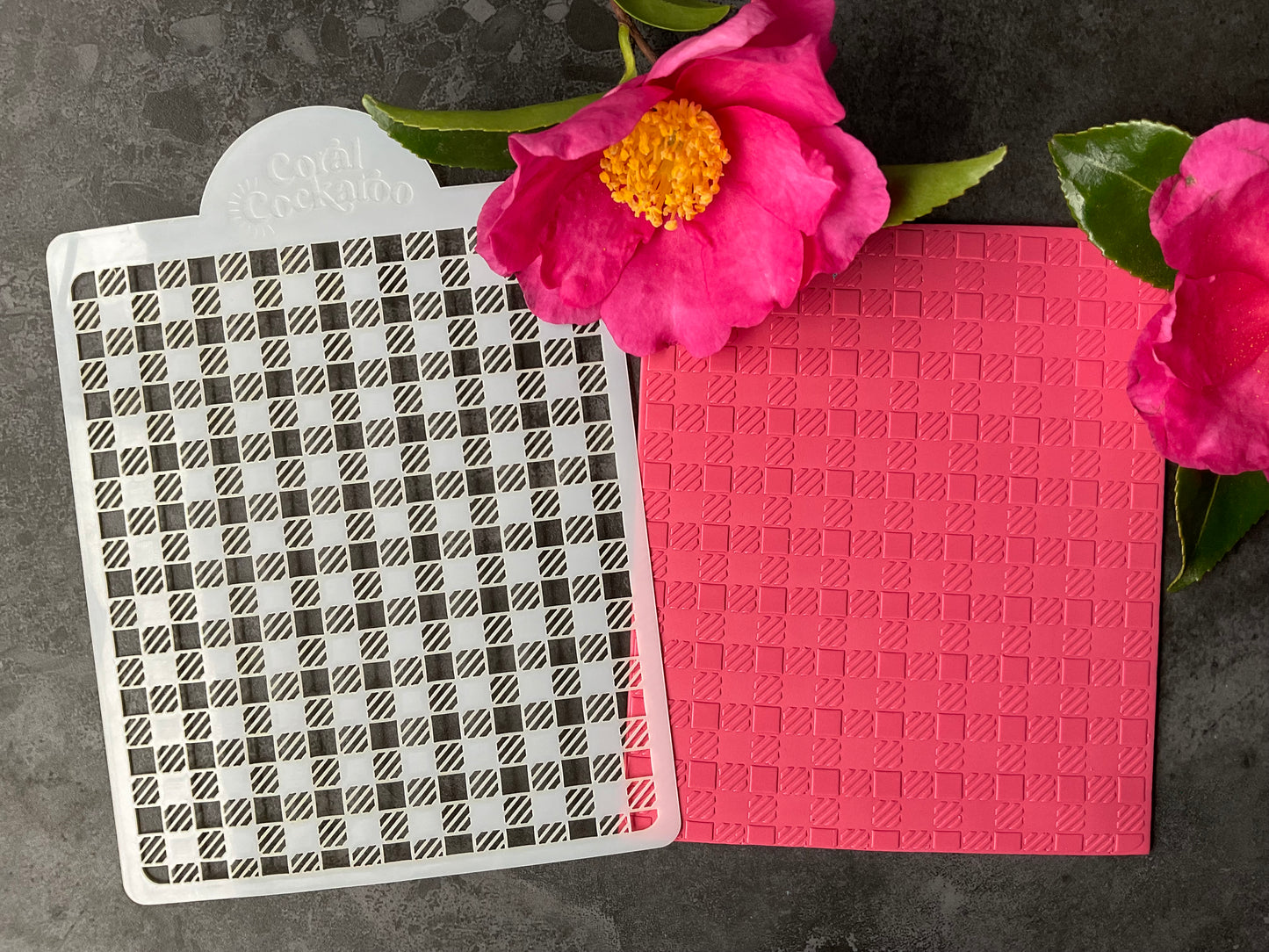 Gingham Stencil ST002