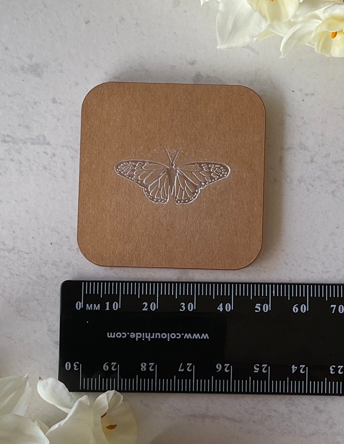 Fritillary Butterfly Acrylic Texture Stamp