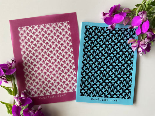 Dragon Scales Basket Weave Silkscreen 461