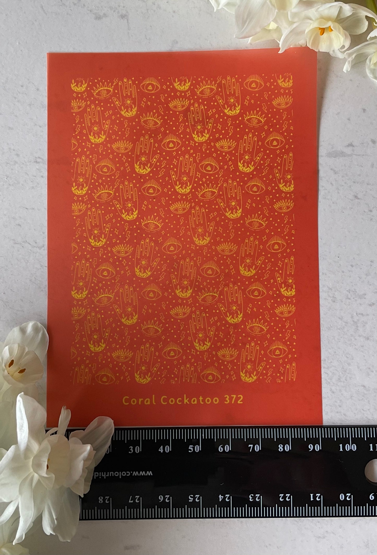 Floral Palmistry Silkscreen 372