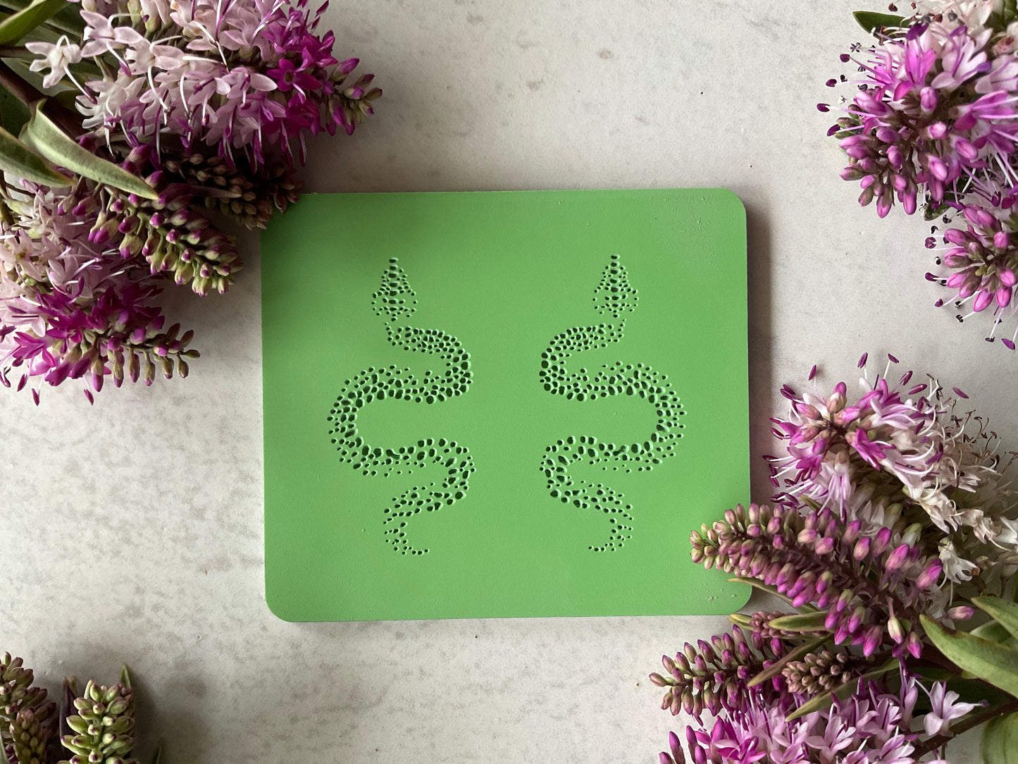 Patterned Snake Collab Texture Mat - My Clay Co X Coral Cockatoo