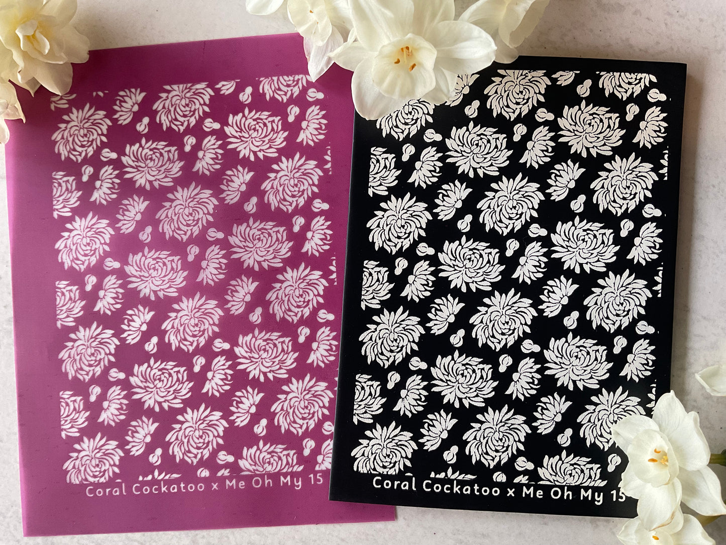 Blooming Chrysanthemums Collab Silkscreen - Me Oh My Graphics x Coral Cockatoo 15