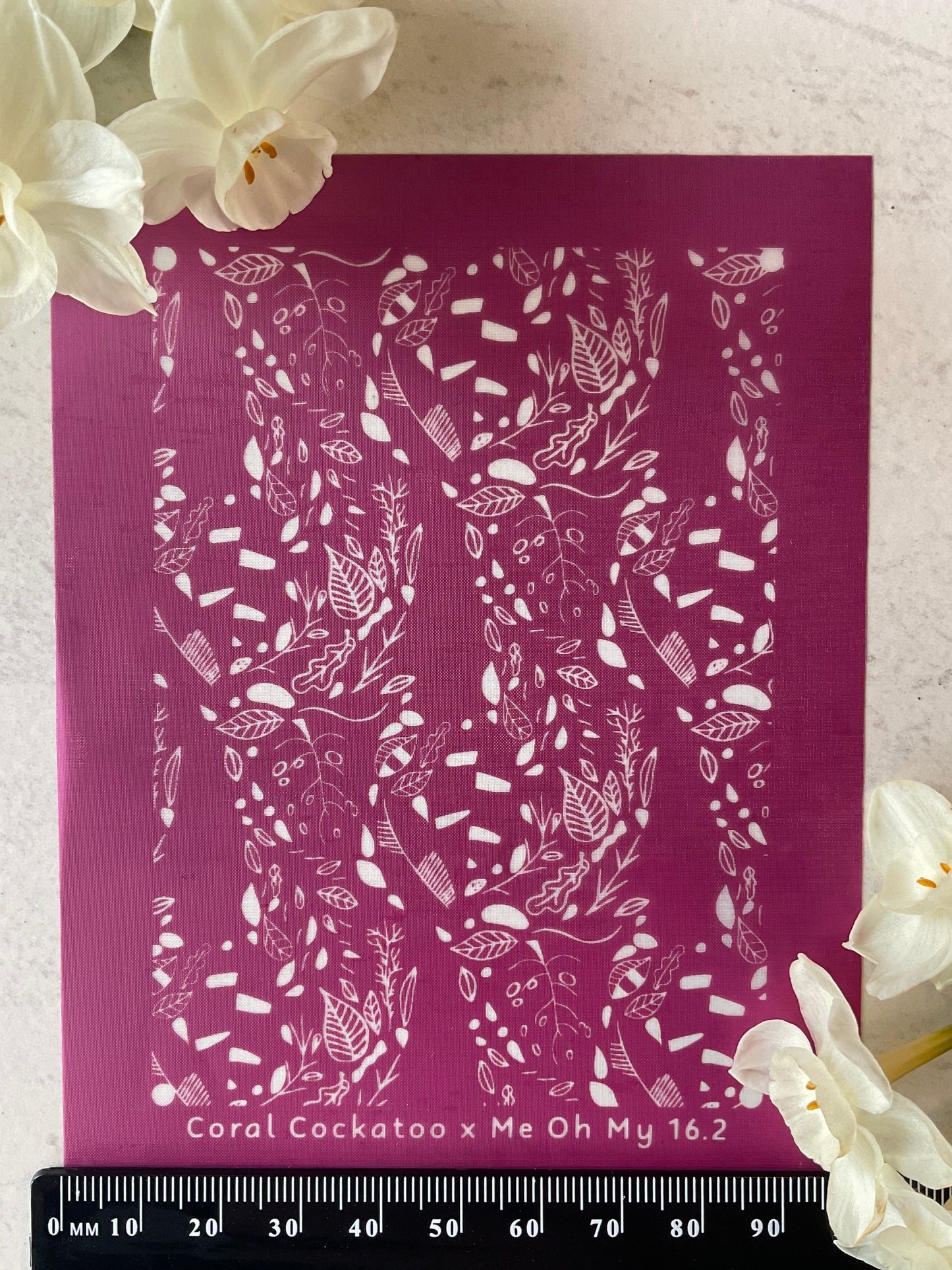 2 Part Jungle Garden Leaves Collab Silkscreen - Me Oh My Graphics x Coral Cockatoo 16