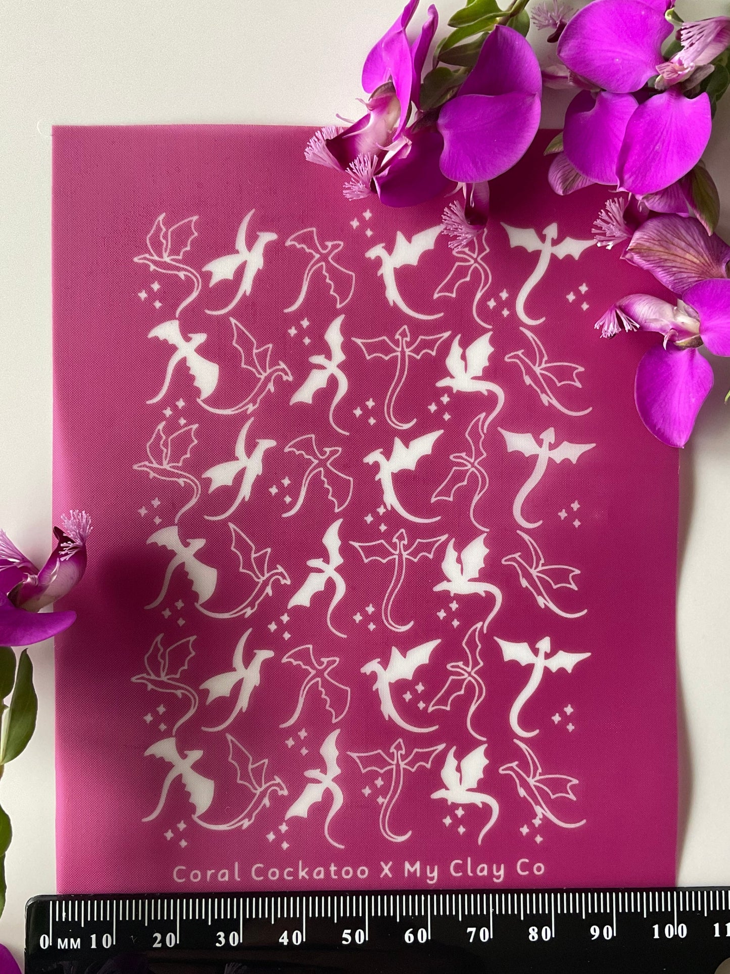 Dragon Flight Collab Silkscreen - My Clay Co X Coral Cockatoo
