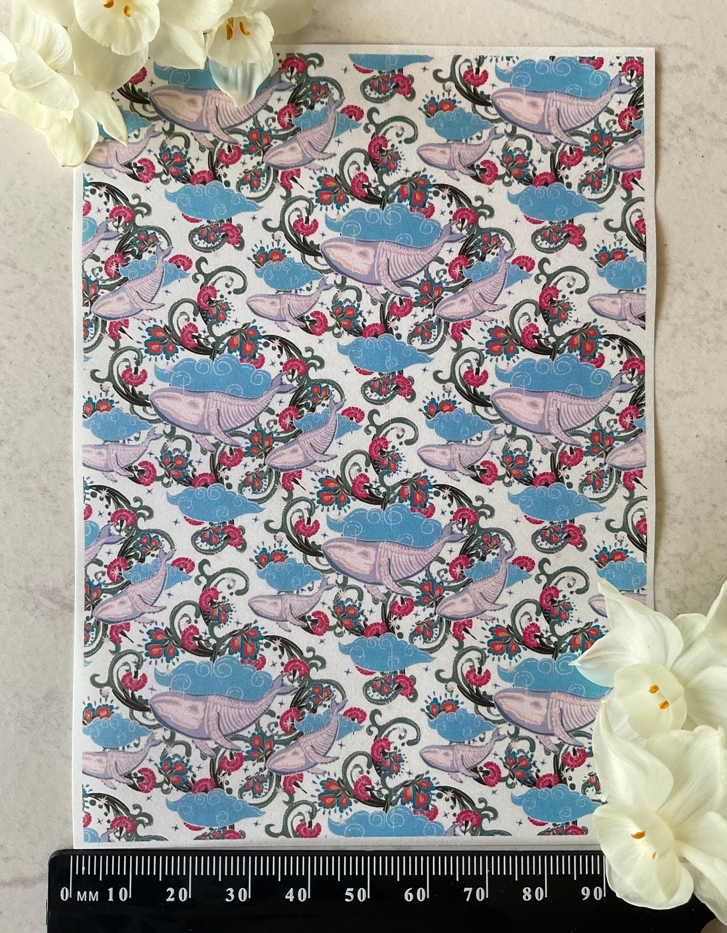 Bake-Kujira Bone Whale Paisley Folklore Collab Colour Water Soluble Transfer - Me Oh My Graphics x Coral Cockatoo 13