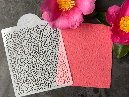 Micro Sprinkles Stencil 014