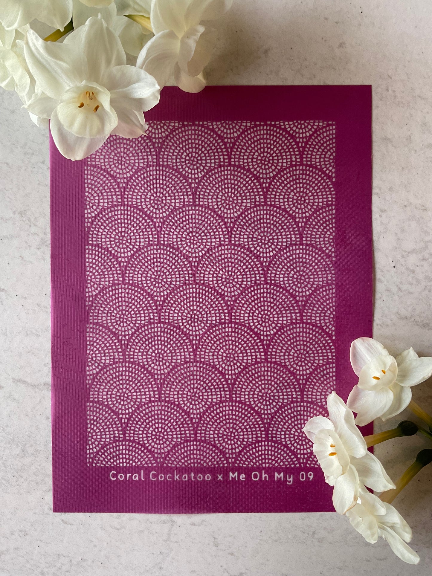 Mosaic Scallops Collab Silkscreen - Me Oh My Graphics x Coral Cockatoo 09