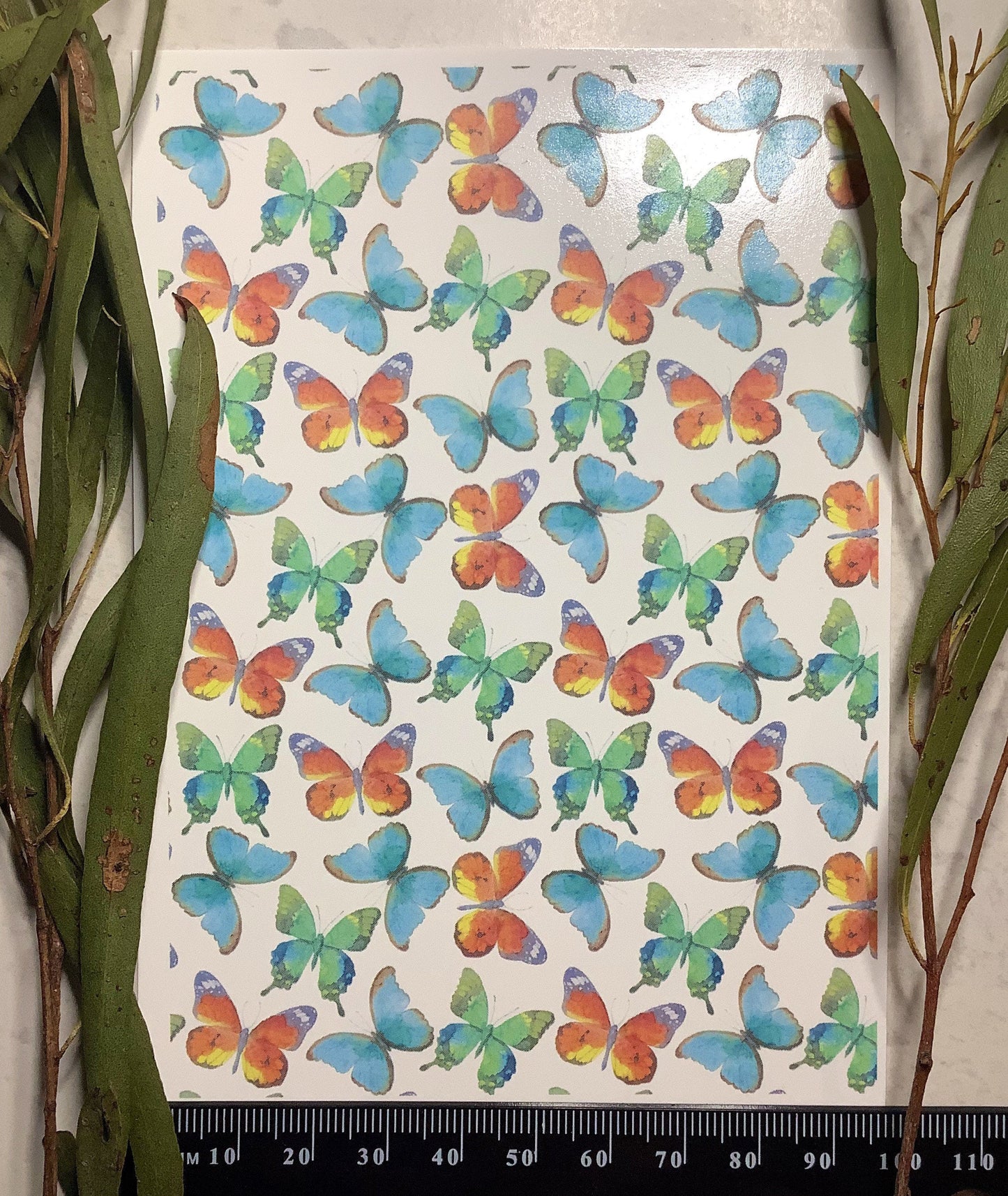 Watercolour Butterflies Colour Water Transfer 010