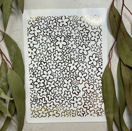 Ditsy Daisy Gold Foil 008