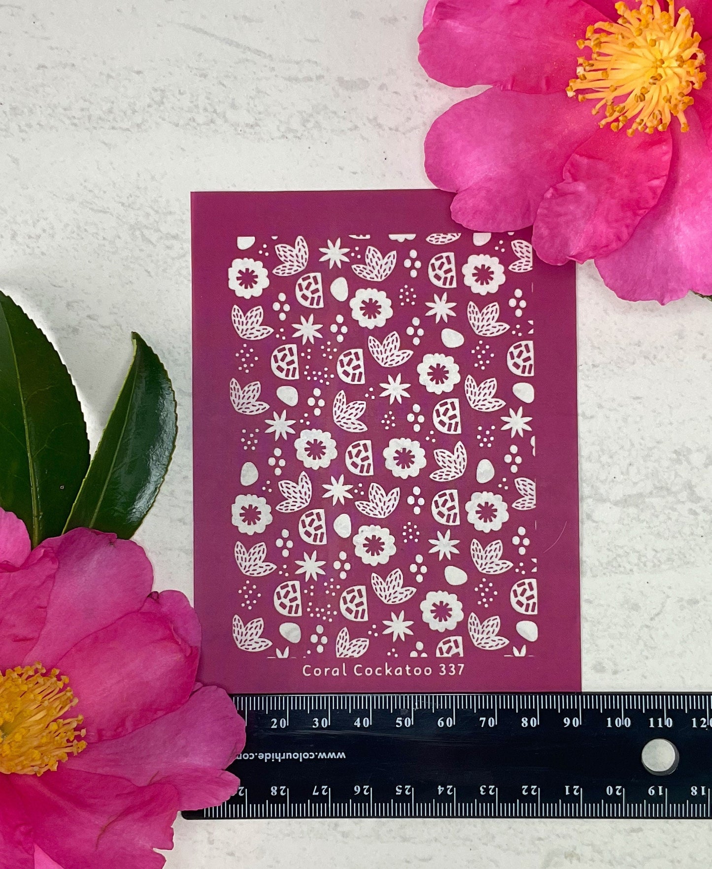 Contemporary Bohemian Florals Silkscreen 337
