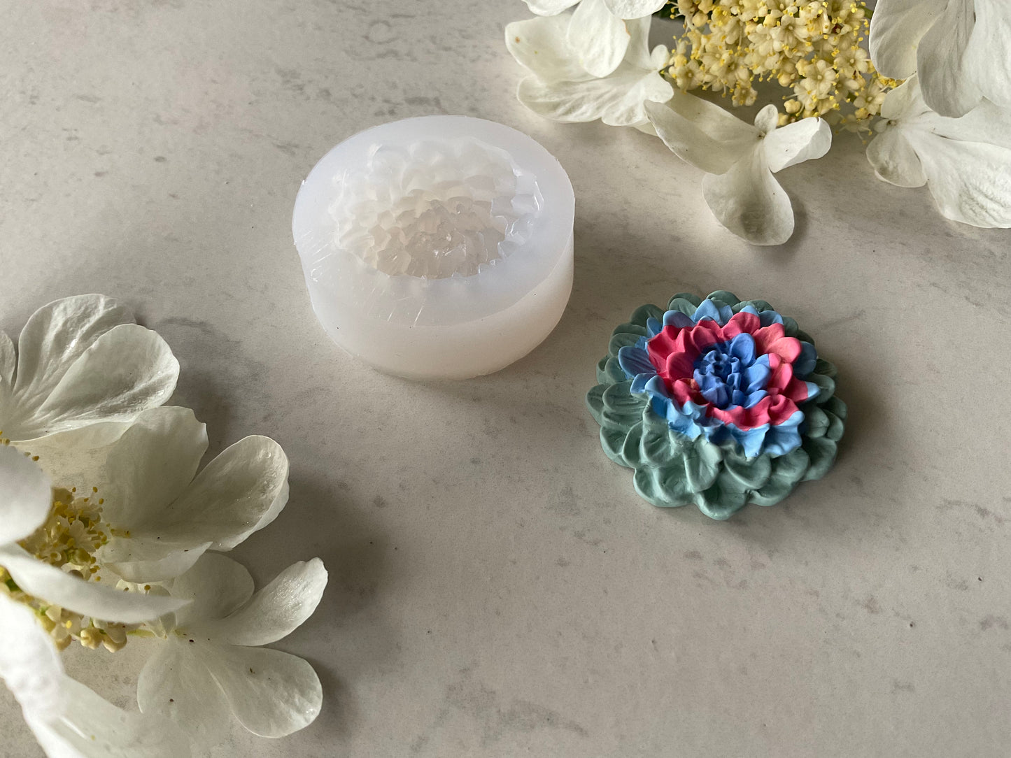 Large Dahlia Flower Silicone Mold