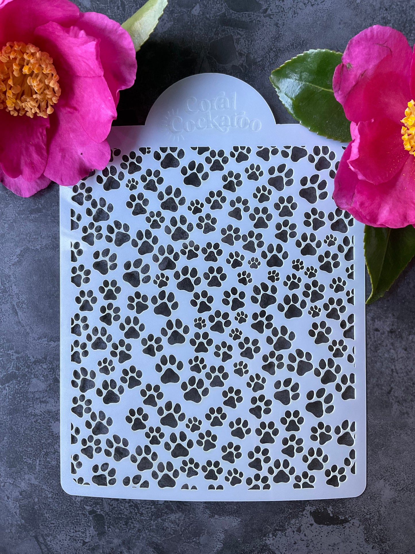 Mini Pawprints of Love Stencil ST042
