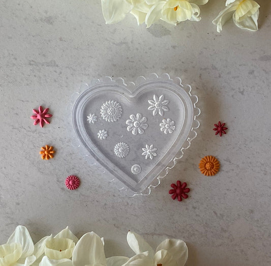 Sunflower Meadow Mix Floral Miniature Silicone Mold 016