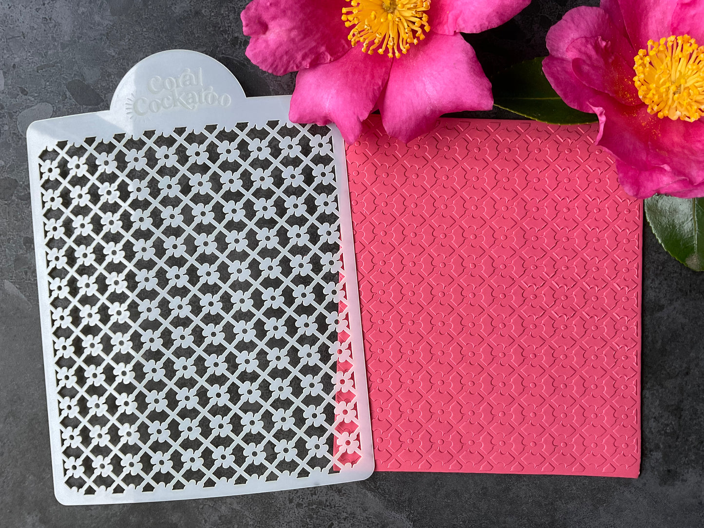 Spring Daisy Flower Lattice Stencil ST029