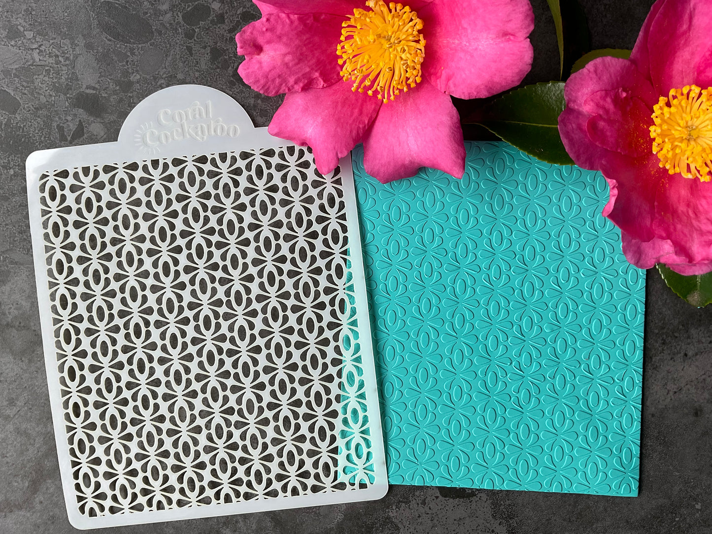 Mini Deco Florals Stencil ST022