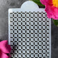 Spring Daisy Flower Lattice Stencil ST029