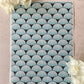 Art Deco Fan Scallops Only in Sky Blue Collab Colour Water Soluble Transfer - Me Oh My Graphics x Coral Cockatoo 30