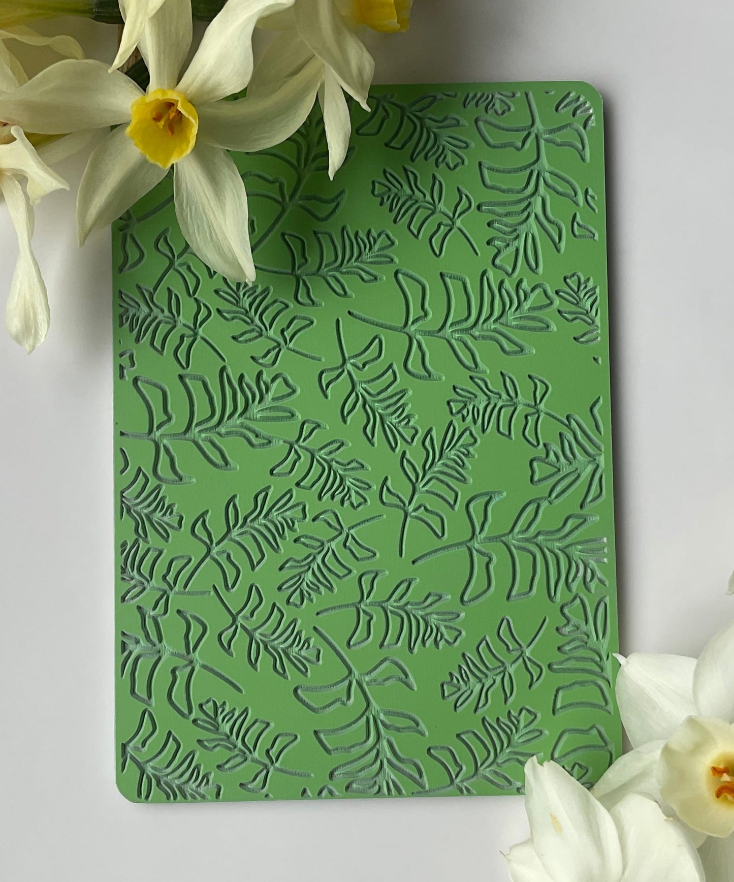 Ditsy Monoline Ferns Texture Mat 072