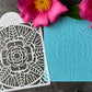 Stained Glass Rose Window Stencil ST032