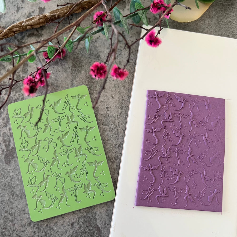 Dragon Flight Texture Mat - My Clay Co X Coral Cockatoo Collab 028