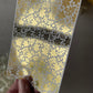 Christmas Poinsettia Florals Gold Foil Water Transfer 080