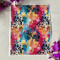 Watercolour Leopard Rainbow Splash Colour Water Soluble Transfer 004