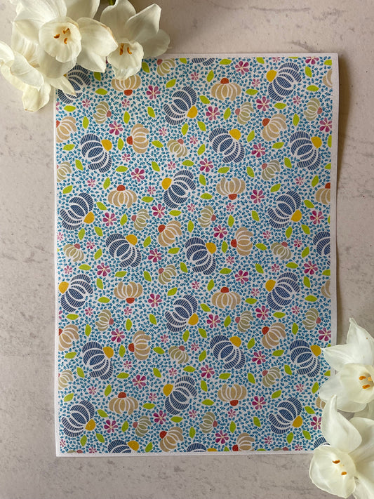 Striped Daisies Collab Colour Water Soluble Transfer - Me Oh My Graphics x Coral Cockatoo 03